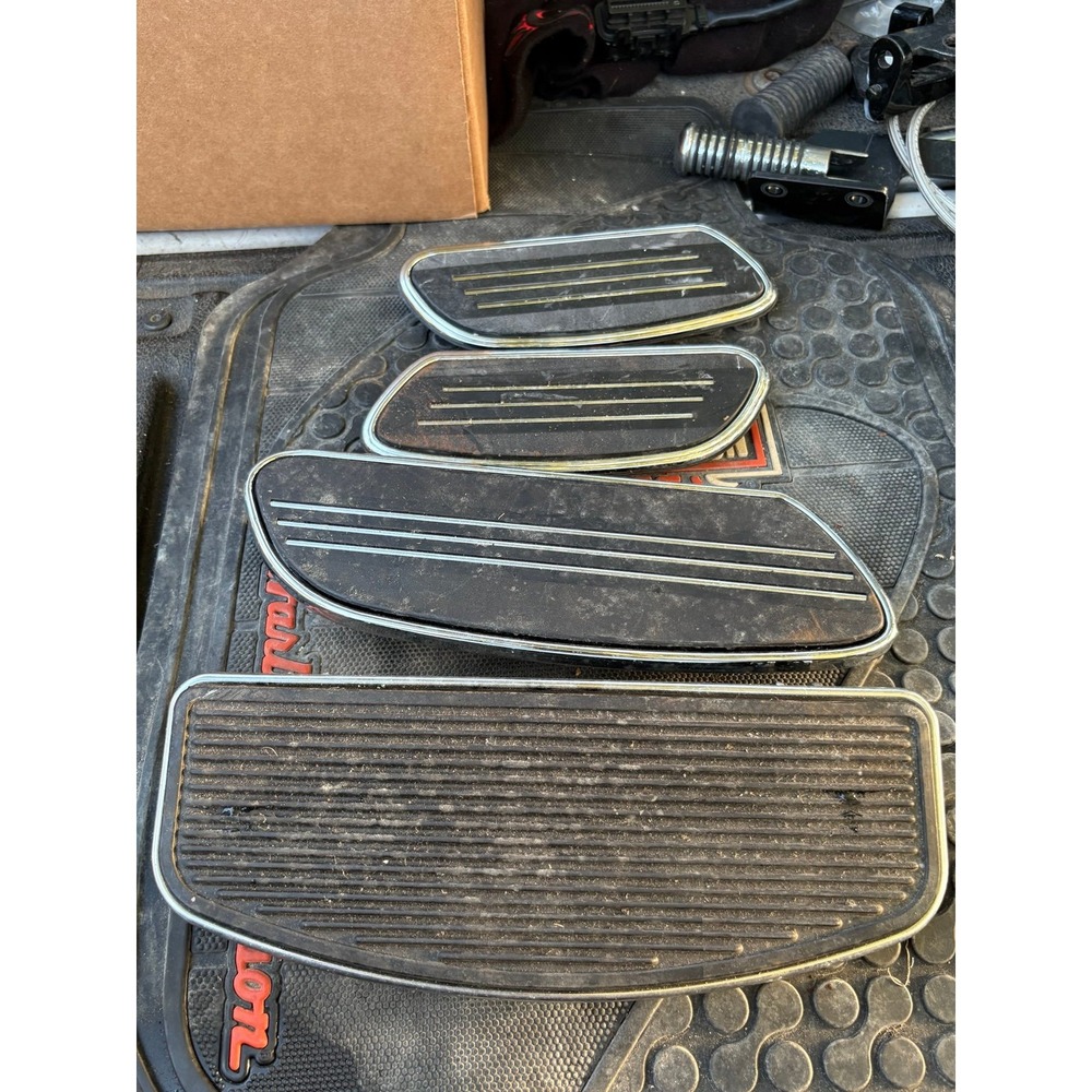 OEM Harley Davidson Floorboard Inserts Footboard Pads Covers Lot Assorted 4x